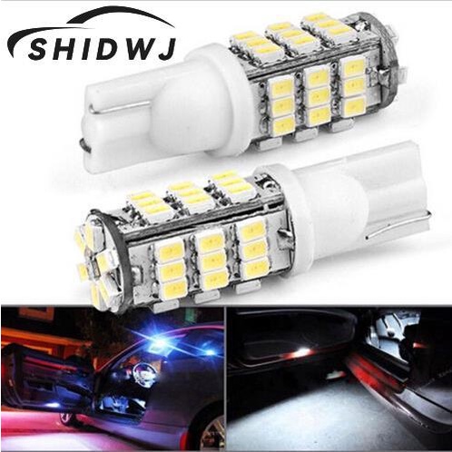 2pcs/lot W5W 194 464 42 SMD 1206 LED White Light Car Signal Light Bulb Lamp Car Tail Lamp