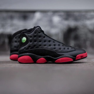 Air Jordan 13 High Top Black Red Leather Mens Casual Sneakers