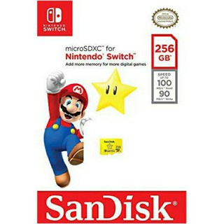 SanDisk microSDXC for the Nintendo Switch 256GB (SDSQXAO-256G-GNCZN)