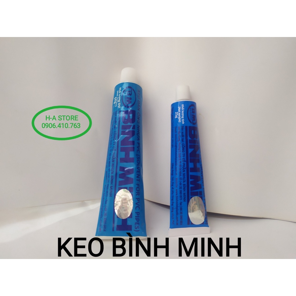 Binh Minh PVC Pipe Adhesive หลอดใหญ ่ 50g / หลอดเล ็ ก 25g