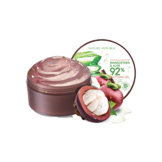 NATURE REPUBLIC SOOTHING & MOISTURE ALOE MANGOSTEEN 92% SOOTHING GEL (300ML) เจลว่านหางจระเข้ผสมมังคุด เจลว่านหางจระเข้ เจลอโลเวร่า เจลมังคุด