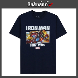 ✅ ลิขสิทธิ์แท้ ✅ เสื้อยืด เสื้อสีกรมท่า เสื้อไอรอนแมน เสื้อironman เสื้อยืดลายการ์ตูน เสื้อฮีโร่ มาเวล Marvel รุ่น 760