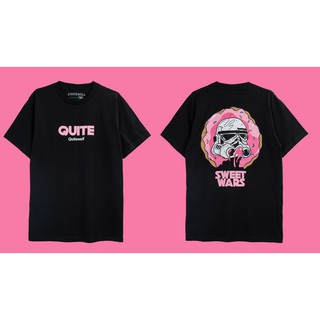 เสื้อยืดโอเวอร์ไซส์QWT55-1 SWEET WARS BLACK ดำS-3XL