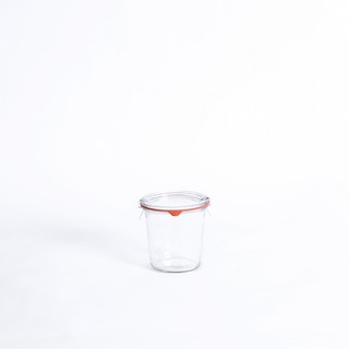 WECK - MOLD JAR 580 ML. / ขวดโหล WECK พร้อมฝาแก้ว ยางซีล และคลิปสแตนเลส (WE-742)