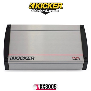 Kicker รุ่น40KX8005 KX Series สุดยอดพาวเวอร์แอมพลิฟายเออร์ 5แชนเนล แอมป์อเมริกาCLASS-D 5Ch.  ข้อมูลผลิตภัณฑ์ POWER AMPLI