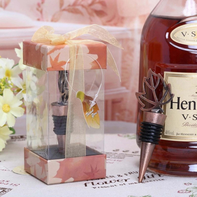 Cc Vintage Maple Leaf Wine Stopper เครื่องดื่มขวด Stopper Corks สําหรับไวน์ Home Bar