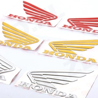 สําหรับ Honda Wings 3M 3D สติกเกอร์สัญลักษณ์ยางนุ่ม | สติ๊กเกอร์ติดมอเตอร์ไซค์ซ้ายและขวา