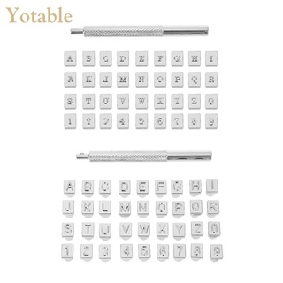 Yotable ชุดเครื่องมือโลหะสําหรับเจาะตัวอักษรตัวเลข 36 ชิ้น