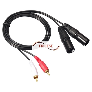 สายสัญญาณเสียงสเตอริโอ Dual Rca Male To Xlr Male 2 Xlr To 2 Rca Plug