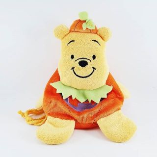 (พร้อมส่ง) ถุงหูรูด Drawstring Bag - หมีพูห์ ชุดฟักทองฮาโลวีน Winnie the Pooh Halloween l แท้ 🇯🇵