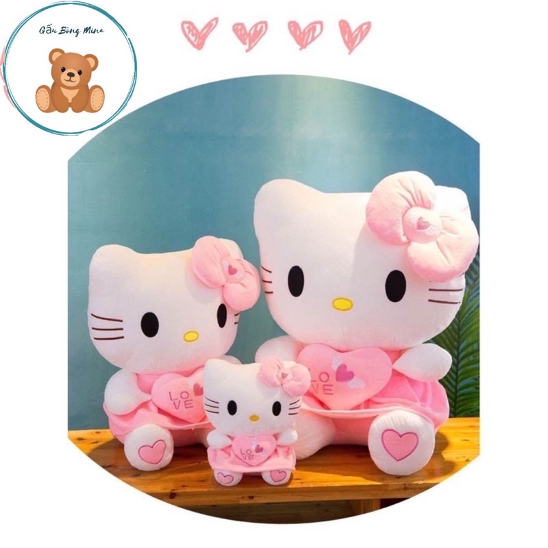 Hello Kitty Teddy Bear Heart Hugging Angel - ของขวัญระดับพรีเมียมสําหรับทารก - Mina Teddy Bear
