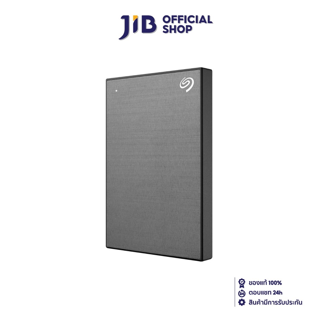 2 TB PORTABLE HDD (ฮาร์ดดิสก์พกพา) SEAGATE ONE TOUCH WITH PASSWORD (SPACE GREY) (STKY2000404)