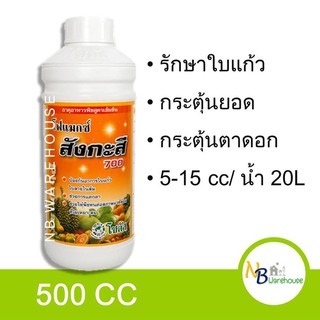 (500 CC ) โฟแมกซ์ สังกะสี โซตัส  ป้องกันอาการใบแก้ว ใบลาย กระตุ้นตาดอก กระตุ้นการแตกยอด 0111