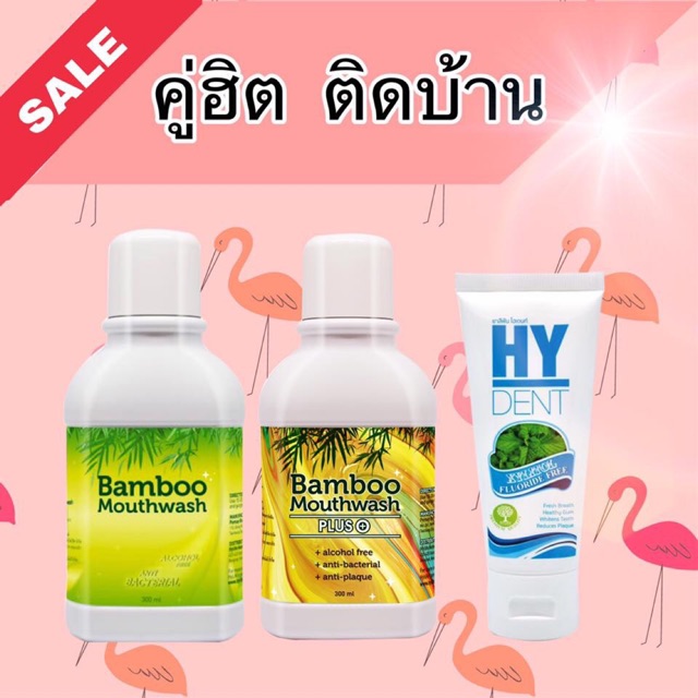 น้ำยาบ้วนปาก bamboo + ยาสีฟัน hydent