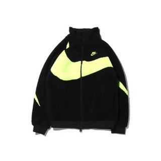 Nike Swoosh full ZIP JACKET fleece (BLACK VOLT)