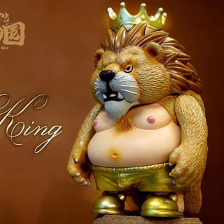 gachabox Mame Moyashi Zoo series - The King by Chino Lam ... Soft Vinyl Figure ฟิกเกอร์ สิงโต