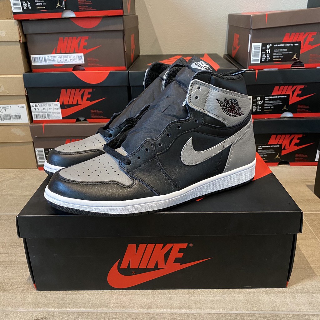 รองเท้าผ้าใบ Nike Air Jordan 1 Shadow 2018  Size 11 us