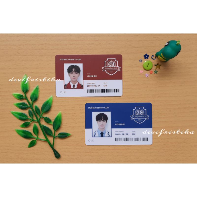Id Student Identity Card Hyunsuk Yonghee CIX HELLO CHAPTER 2