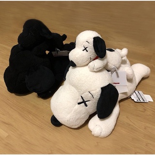 [พร้อมส่ง] หมอนตุ๊กตานุ่ม รูปการ์ตูนสุนัขสนูปปี้ สีดํา สีขาว XK4S