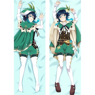 60x180 ซม. เกม Genshin Impact Venti XIAO QIQI หมอนบอดี้ คอสเพลย์ Dakimakura ปลอกหมอนกอด