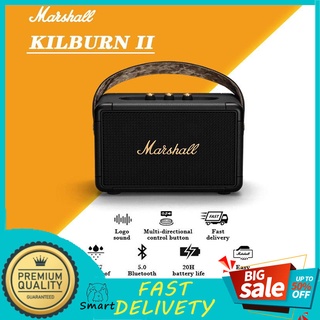 ใหม่ Marshall Kilburn II ลําโพงบลูทูธ เบส 2 ตัว สีทอง สีดํา สําหรับกลางแจ้ง