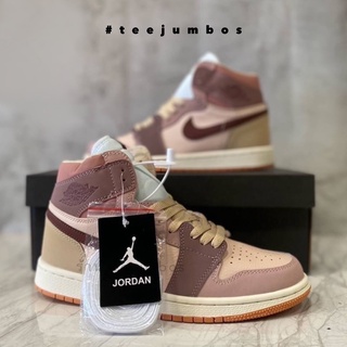 รองเท้า Nike Air Jordan 1 Mid SE Dark Pony Smoky Mauve 🌵🌈🔥 สินค้าพร้อมกล่อง