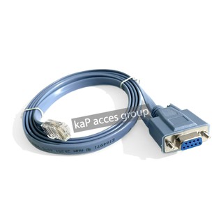 สายแปลง สายต่อคอนโทรล RJ45 (LAN) to DB9 (Female) Serial RS232 Console Cable ความยาว 1.5เมตร