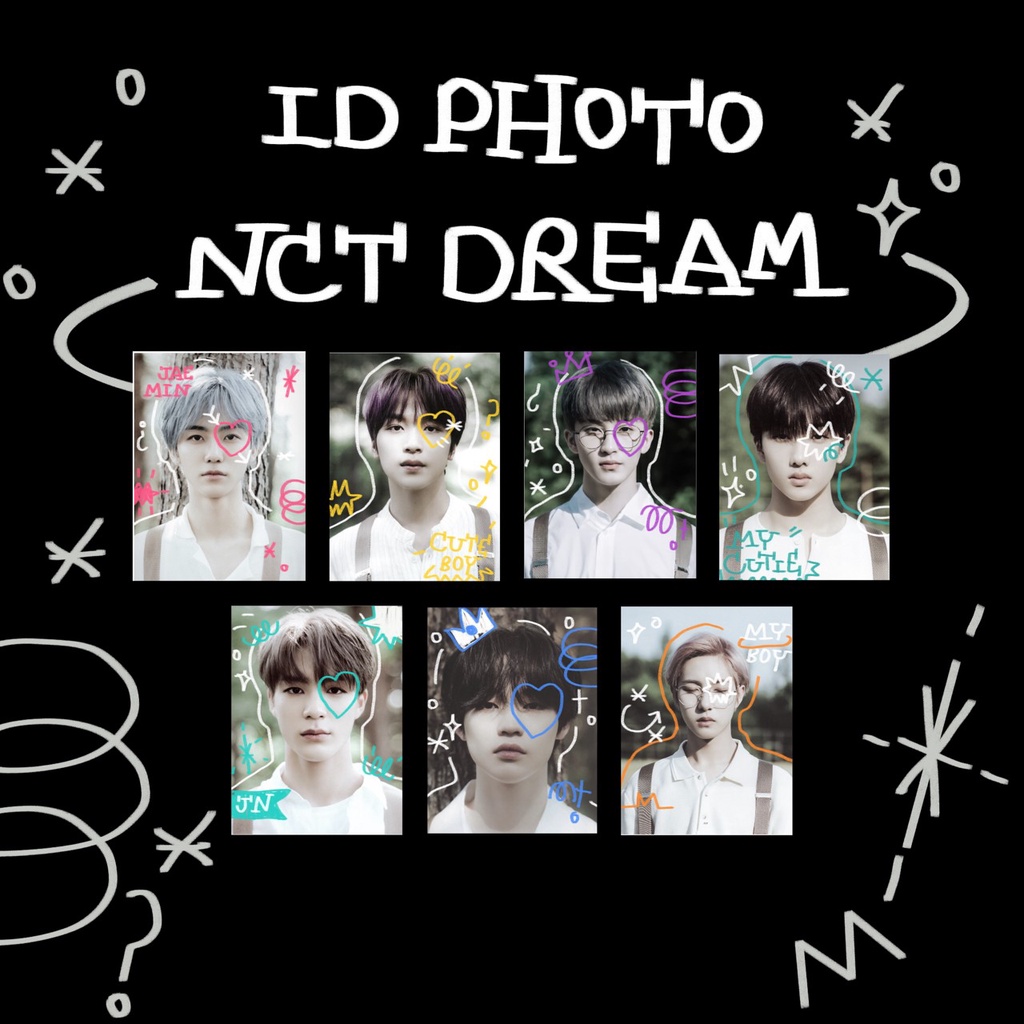 ID PHOTO NCT Dream  🧸  ตลาดนัดnct ไไอดีโฟโต้ Artwork
