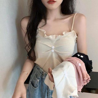 เสื้อไหมพรมสีพาสเทลแต่งกระดุมหน้าสวยเดี่ยวเก๋ๆ