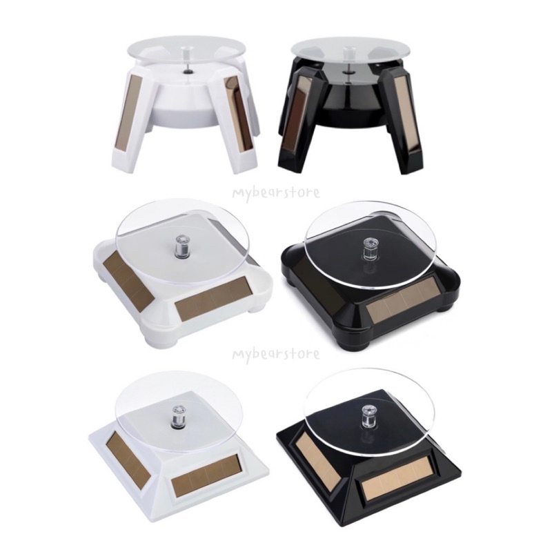 แท่นหมุนโชว์สินค้า แบบใส่แบต ถ่าน และ พลังงานแสงอาทิตย์ Solar cell 360 องศา ถาดหมุน แท่นโชว์สินค้า ราคา ถูกที่สุด ดีลบีเคเค แกลเลอรีภาพที่ 6