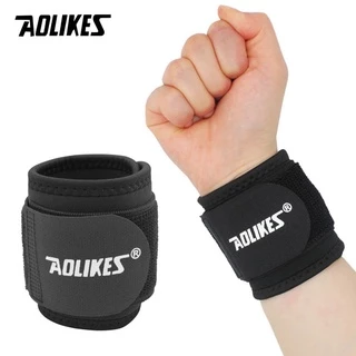 Aolikes 1 ชิ้น สายรัดข้อมือ ปรับได้ สายรัดข้อมือ แบรนด์ ผู้ชายและผู้หญิง ยิมมวยปล้ํา อาชีพ กีฬา ป้องกันข้อมือ