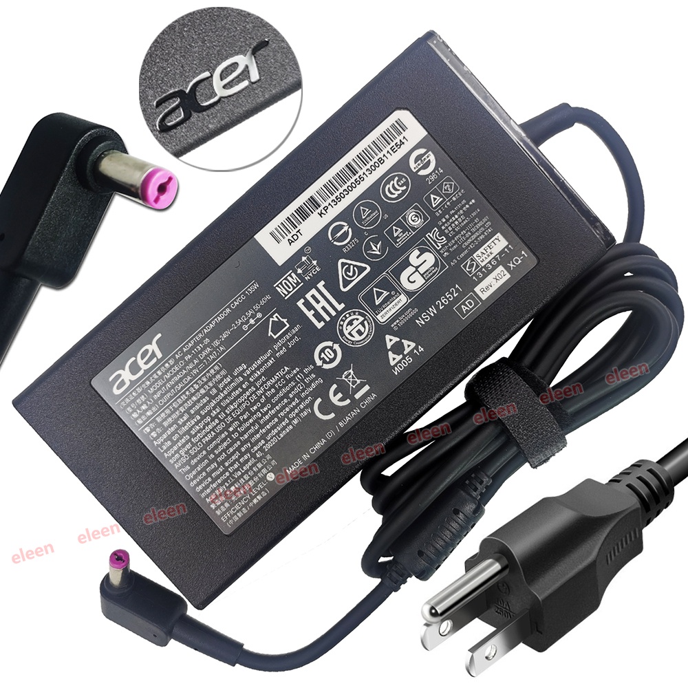 135W 7.1A 19V Laptop Ac Power Adapter Cord For Acer Aspire Nitro 5 AN515-51 AN515-43 AN515-42 AN515-53 AN515-52 57 AN715-51 AN517-51 ADP-135KB PA-1131-16 PA-1131-05