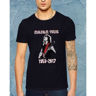 เสื้อโอเวอร์ไซ - Malcom Young 1959 2022 Tshirt Ac Dc Rock Metallica Guns N Roses Led Zeppelin