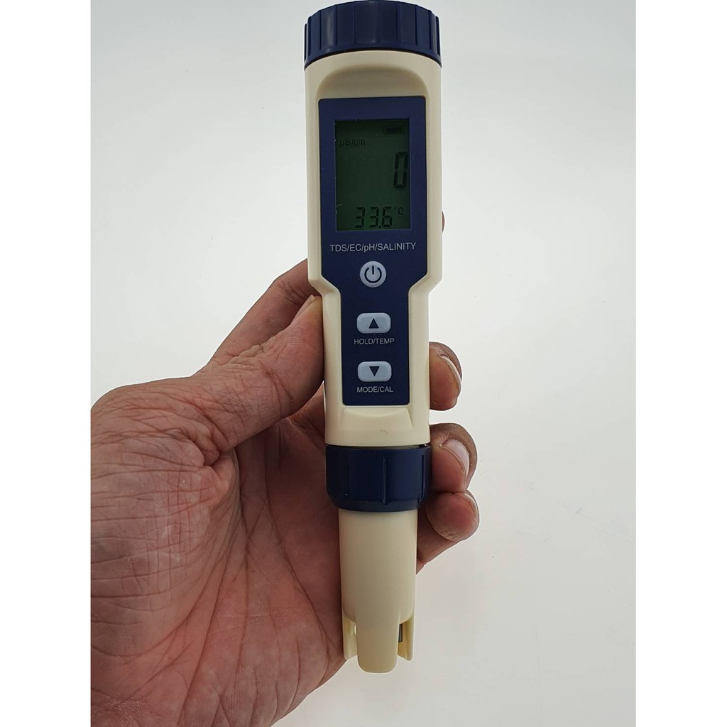 เครื่องวัดค่า PH วัดอุณหภูมิ วัด TDS วัด EC วัดเกลือ สำหรับตรวจสอบคุณภาพน้ำ ในบ่อเพาะเลี้ยงสัตว์น้ำ และตรวจสอบคุณภาพน้ำ ราคา ถูกที่สุด ดีลบีเคเค แกลเลอรีภาพที่ 5