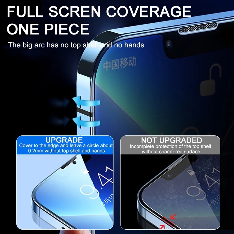 9H Anti Spy Glare Peepingป้องกันหน้าจอสําหรับiPhone 16 11 12 13 14 15 Pro Max Plusที่ดีที่สุด Fullความเป็นส่วนตัวกระจกนิรภัยหน้าจอAnti Scratch - รูปที่ 3
