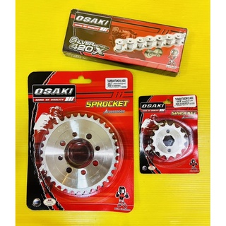 โซ่สเตอร์ Sonic ,Dash ,LS125 ,โซนิค ,แดส ,แอลเอส เลส 420-120 ,15 ,35T อย่างดี(OSAKI) โซ่เสตอร์ โซ่สเตอร์เลส