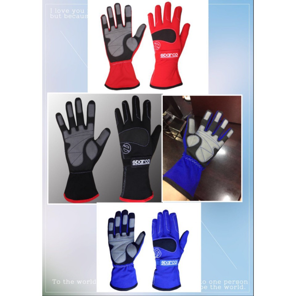 SPARCO Gloves F1 Racing Kart racing buggy ถุงมือแข่งมอเตอร์ไซค์ พร้อม FIA