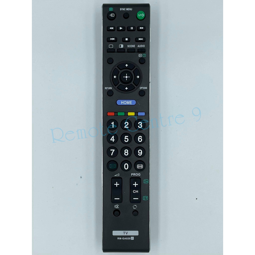 รีโมททีวี  SONY รุ่น RM-GA020  มีปุ่มคำสั่ง Home **ใช้กับ ED011 ได้**