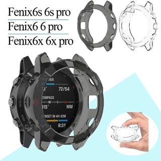 【พร้อมส่ง】เคสนาฬิกาข้อมือ Tpu แบบนิ่มประดับคริสตัลใสสําหรับ Garmin Fenix6 Pro 6S 6X Pro Fenix6X