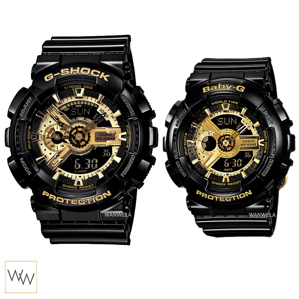 ของแท้ นาฬิกาข้อมือ G-Shock GA-110GB-1ADR และ BABY-G BA-110-1ADR ประกัน CMG พร้อมกล่อง