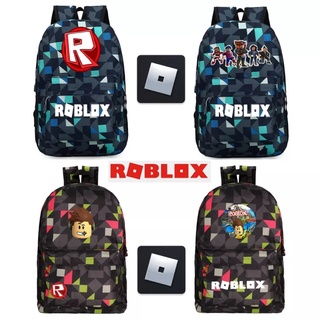 Roblox กระเป๋าเป้สะพายหลัง กระเป๋านักเรียน ใส่คอมพิวเตอร์ โน้ตบุ๊ก ทรงสี่เหลี่ยมขนมเปียกปูน ลําลอง สุดเท่ สําหรับผู้ชาย และผู้หญิง