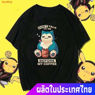 terdiny โปเกมอนเสื้อยืดลำลอง Ts 2979 เสื้อยืดแขนสั้นลายการ์ตูน Pokemon Pikachu Pokemon Short sleeve T-shirts ขนาด: S-4XL