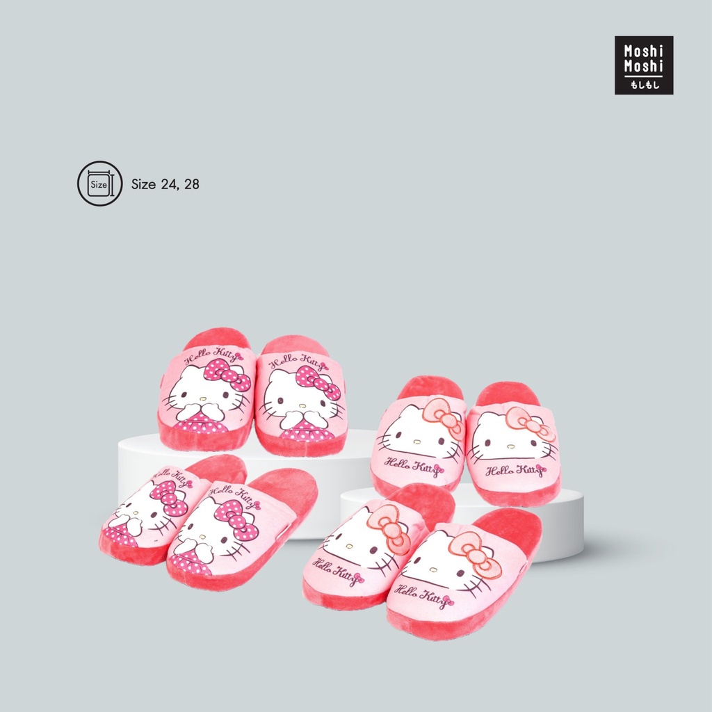 Moshi Moshi รองเท้าเดินในบ้าน ลาย Hello Kitty ลิขสิทธิ์แท้ รุ่น 6100001672-1036