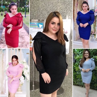 Janny ชุดเดรสสาวอวบ ชุดราตรี Bigsize XXL