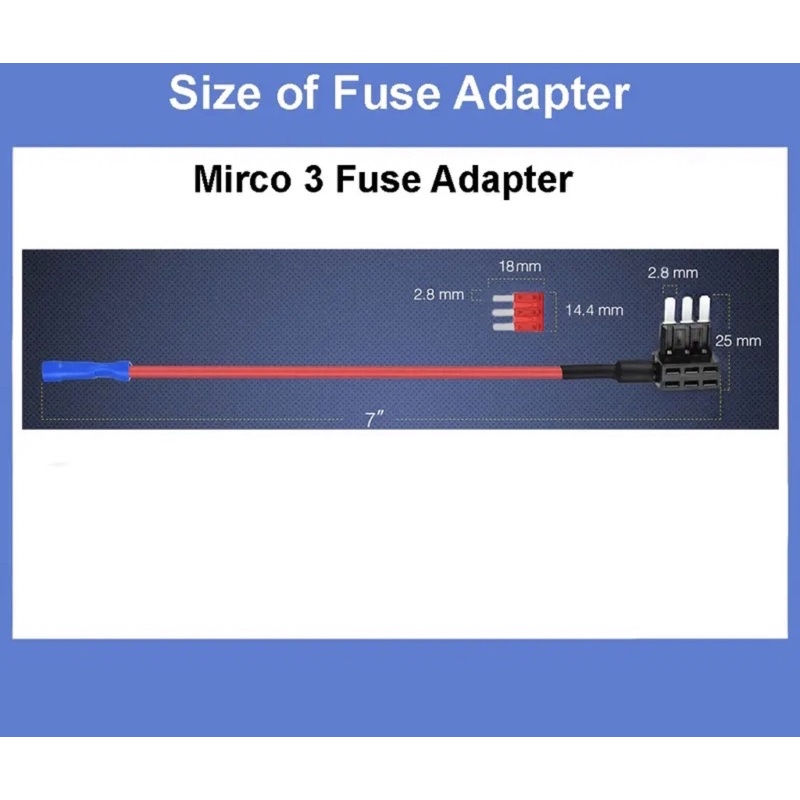 FB-HL-3LEG UPDATE ADD FUSE HOLDER (3LEG FUSE HOLDER) (FUSE TAP) สําหรับการใช้งานบน : UNIVERSAL VEHIC