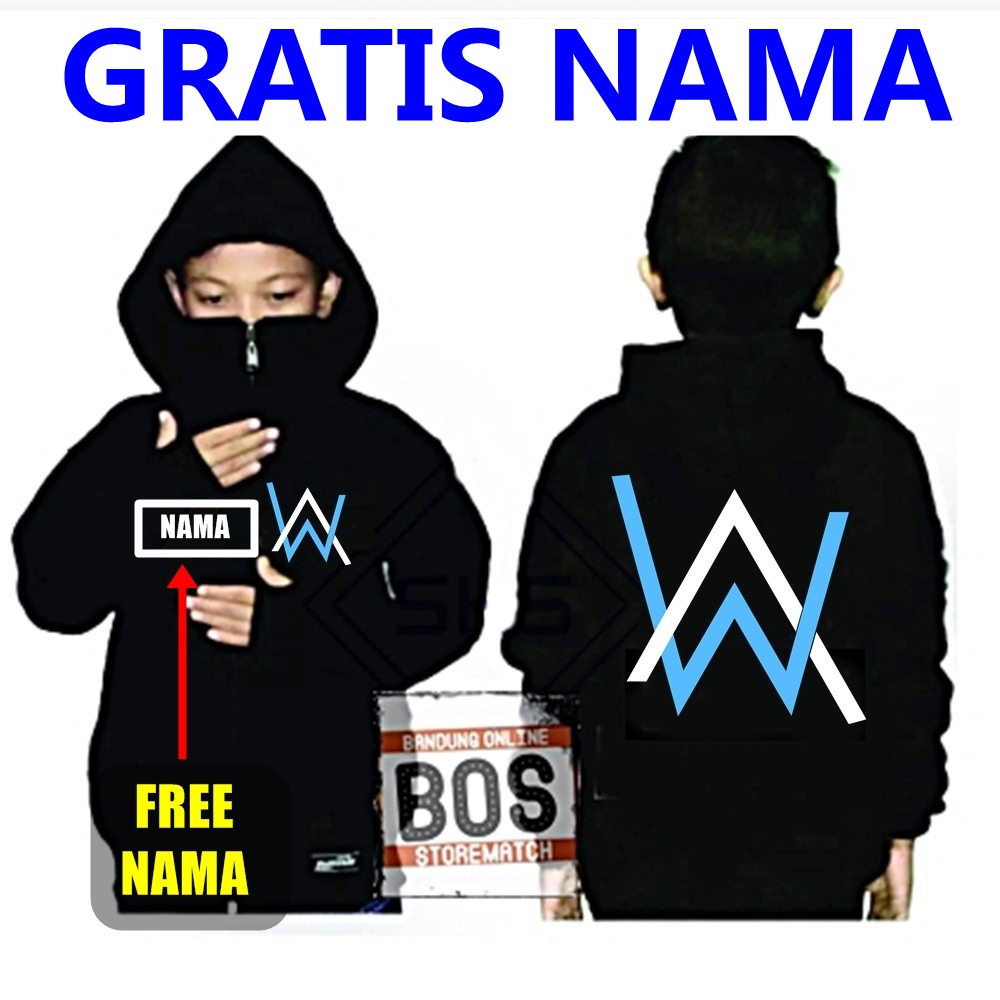 เสื้อแจ็กเก็ต Alan walker สําหรับเด็กอายุ 4-15 ปี