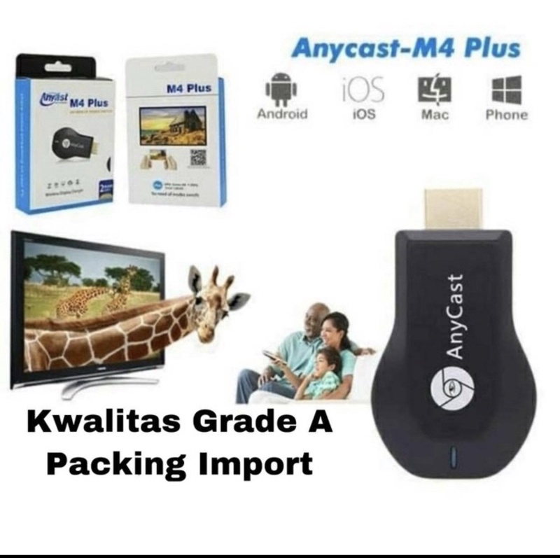 Anycast M4 plus original HDMI Dongle Usb Wireless - HDMI Dongle Anycast M4 plus Dongle HDMI Anycast 