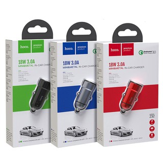 cherry หัวชาร์จในรถ Hoco Car charger “Z32 Speed Up” single port QC3.0