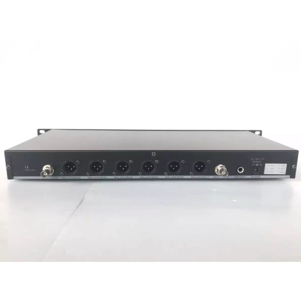 LXJ ชุดไมโครโฟนUHF 100% ใมค์ประชุม คลื่นความที UHF ไมค์ลอยไร้สาย 6ตัว รุ่น LX  6000