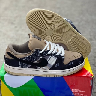 รองเท้า N ike SB Dunk Low x Tr avis Scott ✅มีเก็บเงินปลายทาง SL3